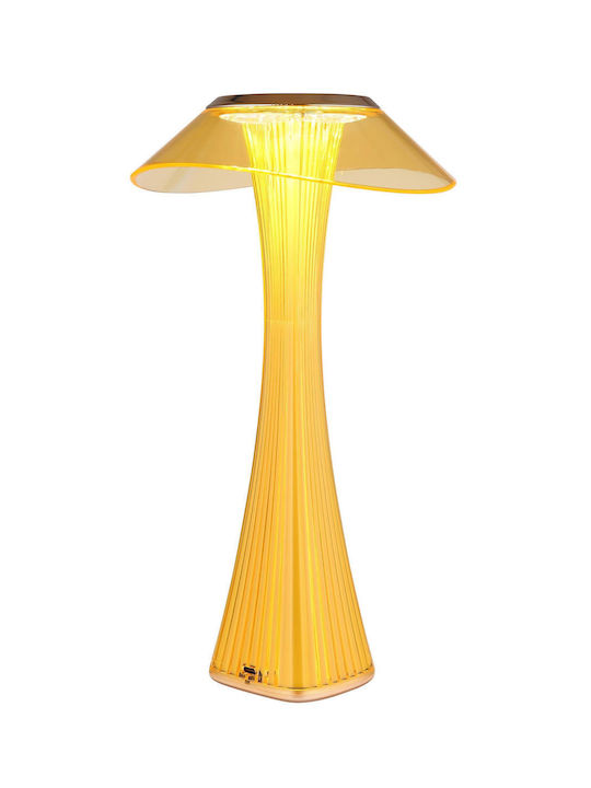Globo Lighting Πορτατίφ LED με Μελί Καπέλο και Βάση