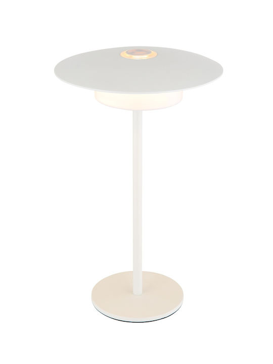 Globo Lighting Πορτατίφ LED με Λευκό Καπέλο και Βάση