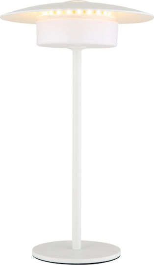 Globo Lighting Table Lamp LED with White Shade and Base