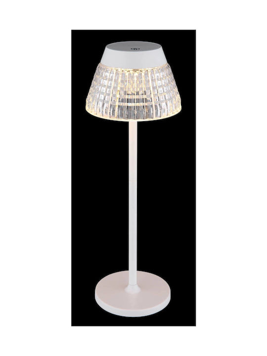 Globo Lighting Πορτατίφ LED με Διάφανο Καπέλο και Βάση