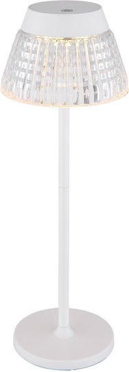 Globo Lighting Metal Table Lamp with Transparent Shade and Base