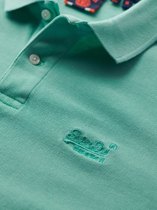 D2 Ovin Vint Polo T-shirt Spearmint Light Green M1110439A-2MD