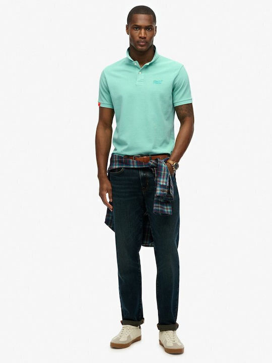 D2 Ovin Vint Polo T-shirt Spearmint Light Green M1110439A-2MD