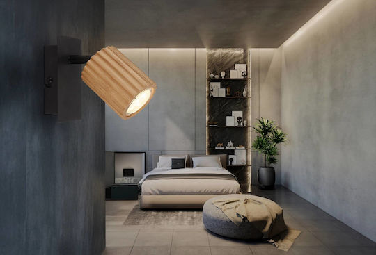 Globo Lighting Μονό Σποτ με Ντουί GU10 σε Καφέ Χρώμα