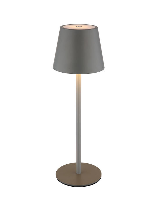 Globo Lighting Table Lamp with Gray Shade and Base