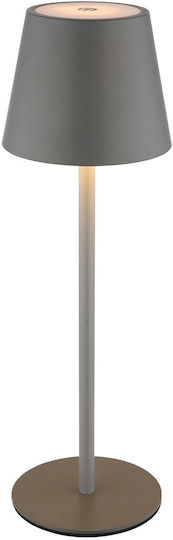 Globo Lighting Πορτατίφ με Γκρι Καπέλο και Βάση