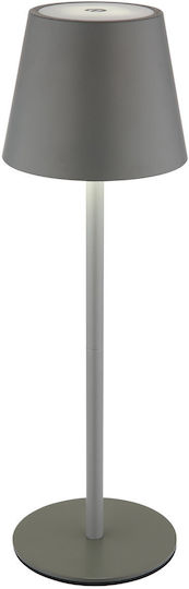Globo Lighting Πορτατίφ με Γκρι Καπέλο και Βάση