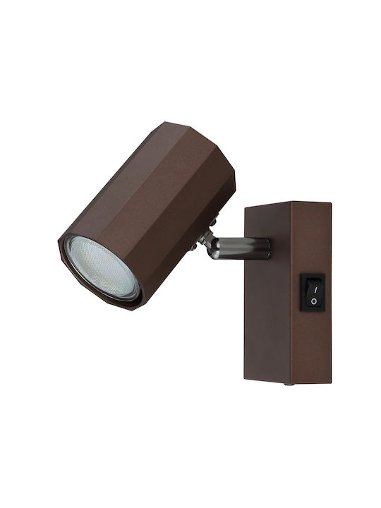 Globo Lighting Einzel Spot in Braun Farbe