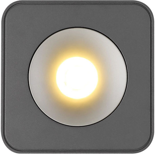 Globo Lighting Single LED Warm White Spot in Gray Color