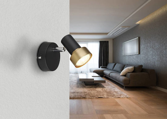 Globo Lighting Single Spot in Black Color