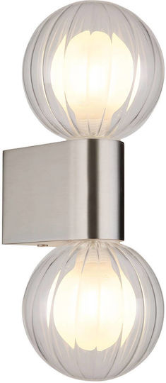 Globo Lighting Φωτιστικό Τοίχου Ασημί 10εκ. Globo Lighting Φωτιστικό Τοίχου Ασημί 10εκ.