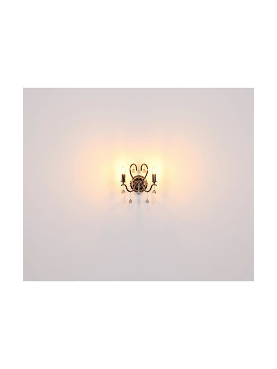 Globo Lighting Φωτιστικό Τοίχου Γκρι