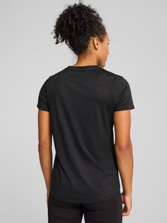 PUMA Heather T-Shirt Schwarz