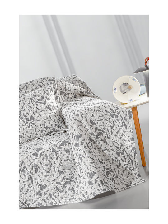 Guy Laroche Blossom Ριχτάρι Πολυθρόνας Chenille 180x145εκ. Smoke