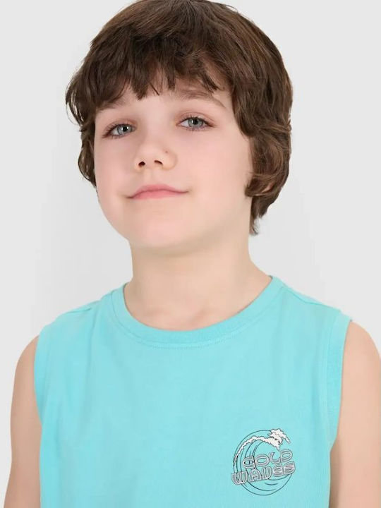 Kids Sleeveless Light Blue Top