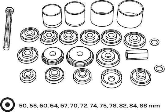 Bearing Bushing Installation Removal Set 22 Piece Set