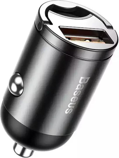 Baseus Tiny Star Mini Auto-Ladegerät Schnellladung mit einem Anschluss: 1xUSB Gray Farbe