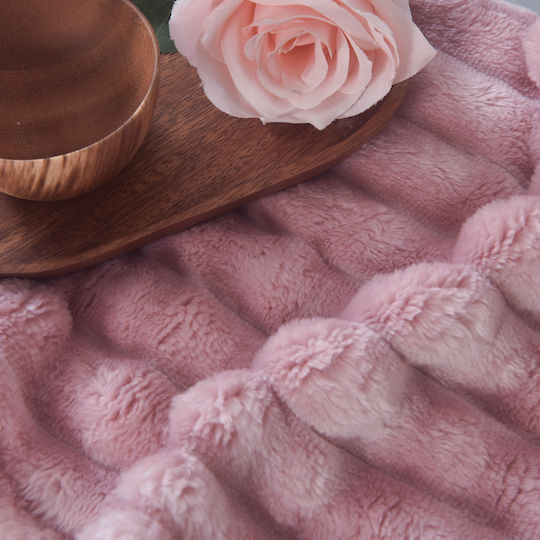 To megalo pazari Velvet Single Blanket 160x240cm Rotten Apple