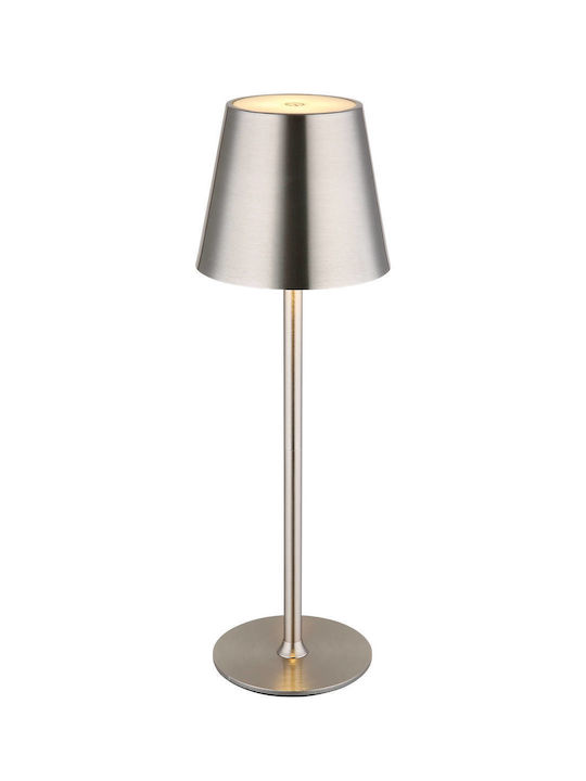 Globo Lighting Table Lamp LED with Silver Shade and Base