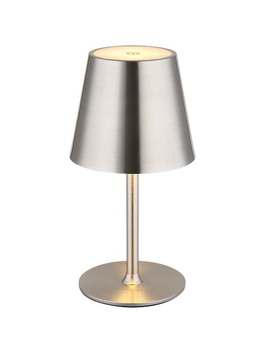 Globo Lighting Table Lamp LED with Silver Shade and Base