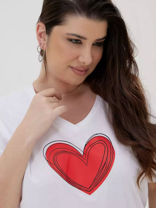 Γυναικείο T-shirt Λευκό