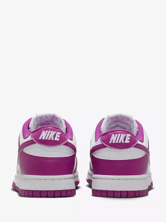 Dunk Low Next Nature Damen Sneakers Hot Fuchsia / White