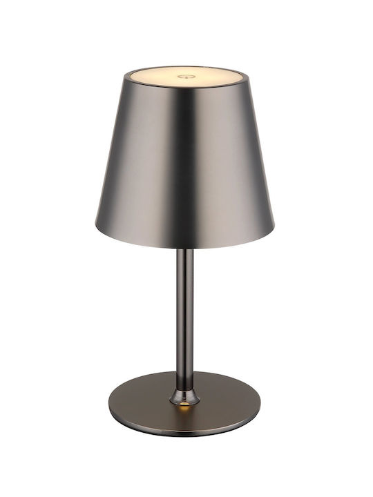 Globo Lighting Πορτατίφ LED με Γκρι Καπέλο και Βάση