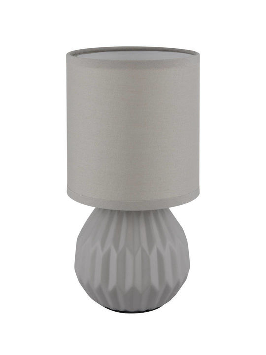 Globo Lighting Table Lamp with Gray Shade and Base