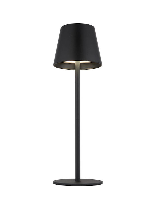 Globo Lighting Table Lamp LED with Black Shade and Base