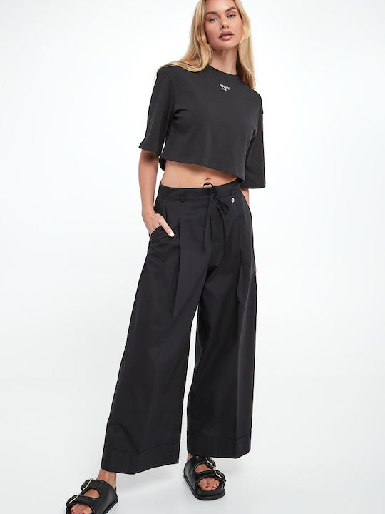 Better Damen Stoff Hose Black