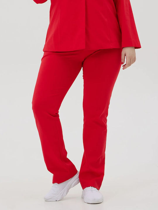 Dama Tesatura Pantaloni Red