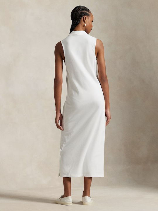 Καλοκαιρινό Midi Φόρεμα Πλεκτό White