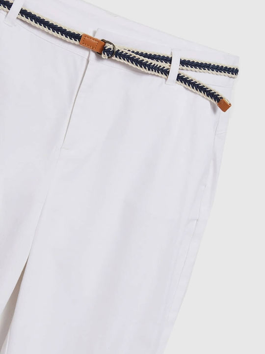 Dama Pantaloni Chino White