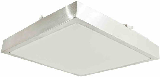 Eko Light Πλαφονιέρα Οροφής Λευκή με Ενσωματωμένο LED