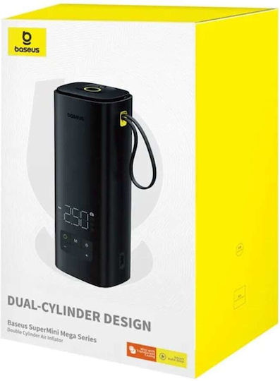 Baseus Car Tire Pump Mega Series with Cable 12V Without Battery