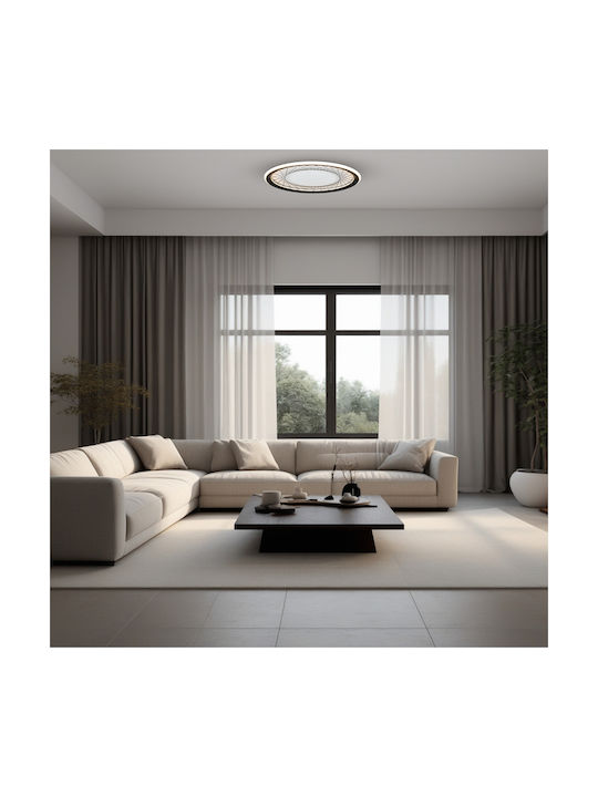 Eko Light Πλαφονιέρα Οροφής Μπεζ με Ενσωματωμένο LED