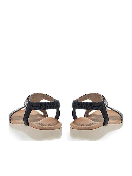 Women's Flat Sandals Anatomic in Black Color