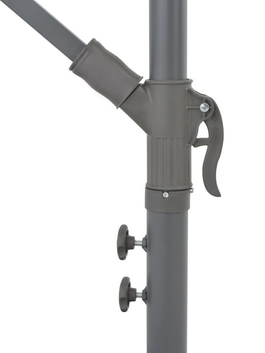 Umbrelă Profesională Suspendată Rotundă Din Aluminiu Burgundă Φ3m