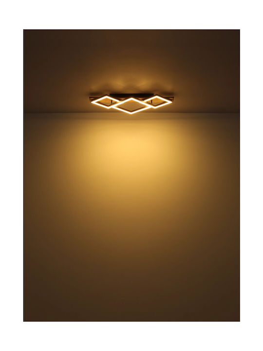 Globo Lighting Plafonieră de Tavan Neagră cu LED Integrat