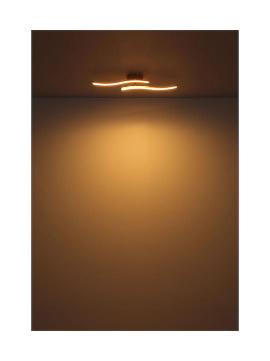 Globo Lighting Πλαφονιέρα Οροφής Πορτοκαλί με Ενσωματωμένο LED