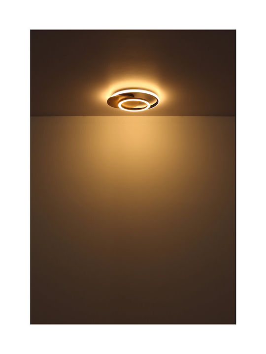 Globo Lighting Πλαφονιέρα Οροφής Μαύρη με Ενσωματωμένο LED