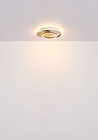 Globo Lighting Πλαφονιέρα Οροφής Μαύρη με Ενσωματωμένο LED