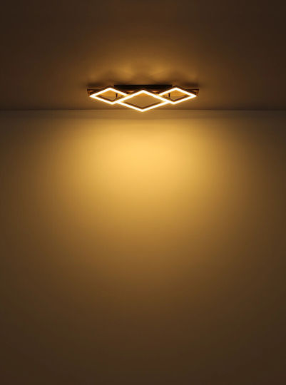 Globo Lighting Таванно осветление Сив с Вграден LED