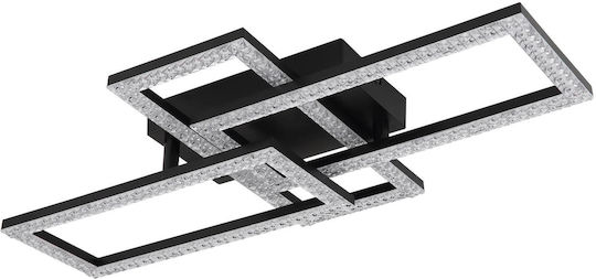 Globo Lighting Πλαφονιέρα Οροφής 61.4εκ. Διάφανη με Ενσωματωμένο LED