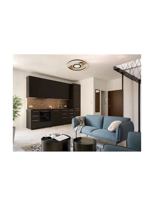 Globo Lighting Deckenleuchte Schwarz mit Integrierter LED