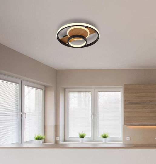 Globo Lighting Таванно осветление Черен с Вграден LED