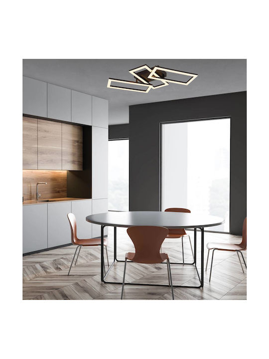 Globo Lighting Πλαφονιέρα Οροφής Διάφανη με Ενσωματωμένο LED