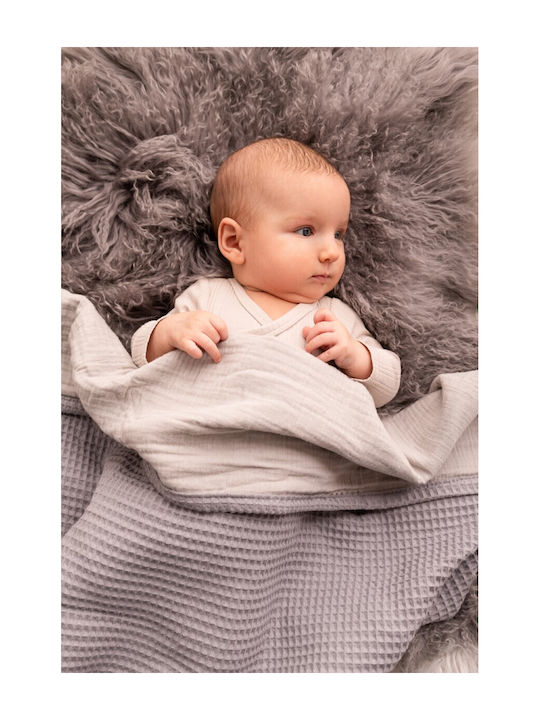 Matex Blanket Nursery Swaddling Blankets Waffle Gray 75x100cm