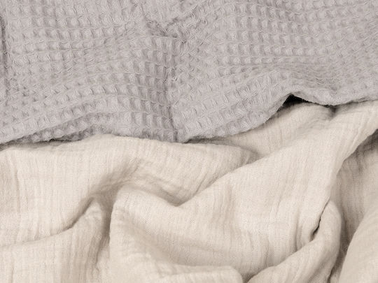 Matex Blanket Nursery Swaddling Blankets Waffle Gray 75x100cm