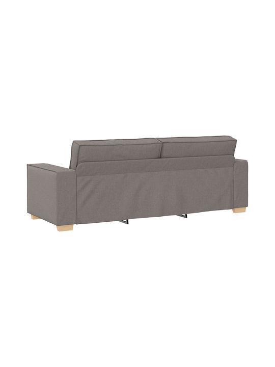 Canapea Cu Trei Locuri Crem 220x78x84 cm